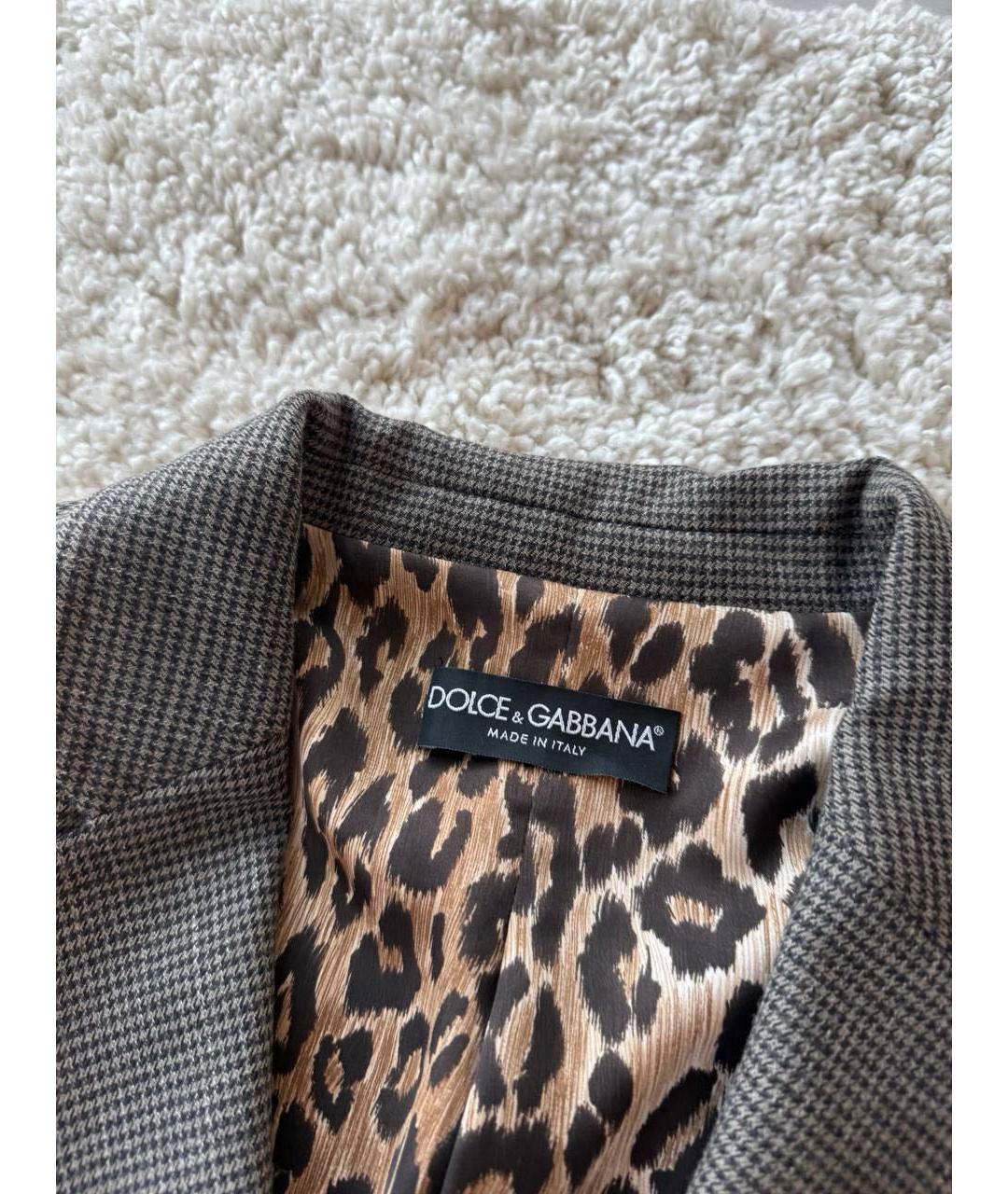 DOLCE&GABBANA Антрацитовый костюм с брюками, фото 6
