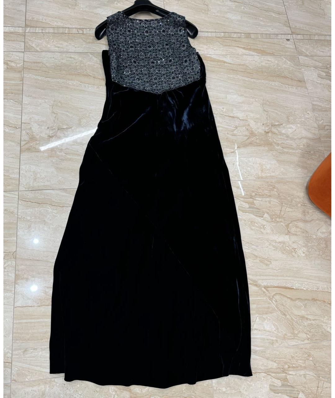 ARMANI EXCHANGE Синее бархатное вечернее платье, фото 2
