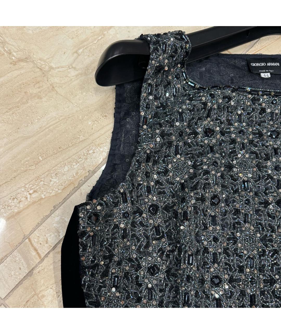 ARMANI EXCHANGE Синее бархатное вечернее платье, фото 4