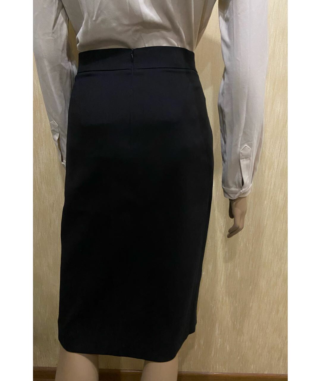 ESCADA Черная шерстяная юбка миди, фото 8