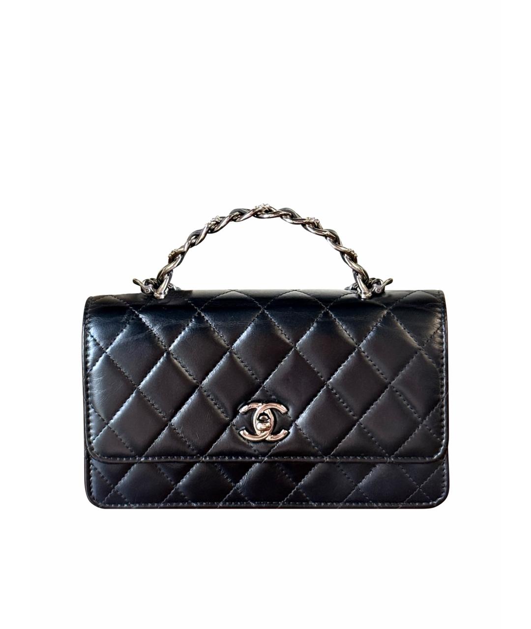 CHANEL Черная кожаная сумка тоут, фото 1
