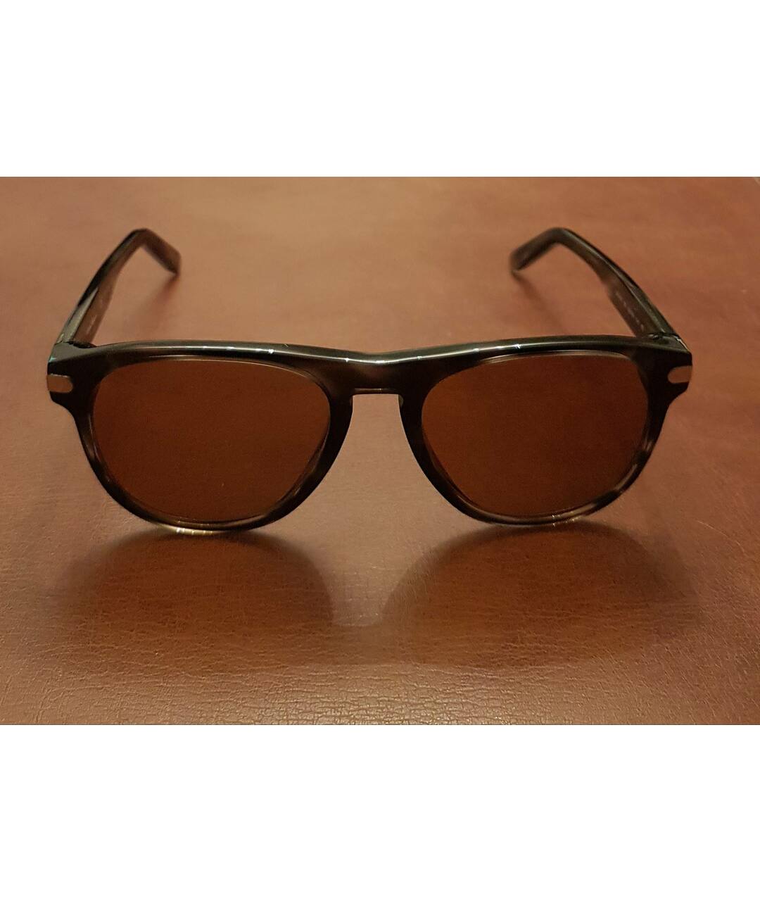 SALVATORE FERRAGAMO Серые пластиковые солнцезащитные очки, фото 4