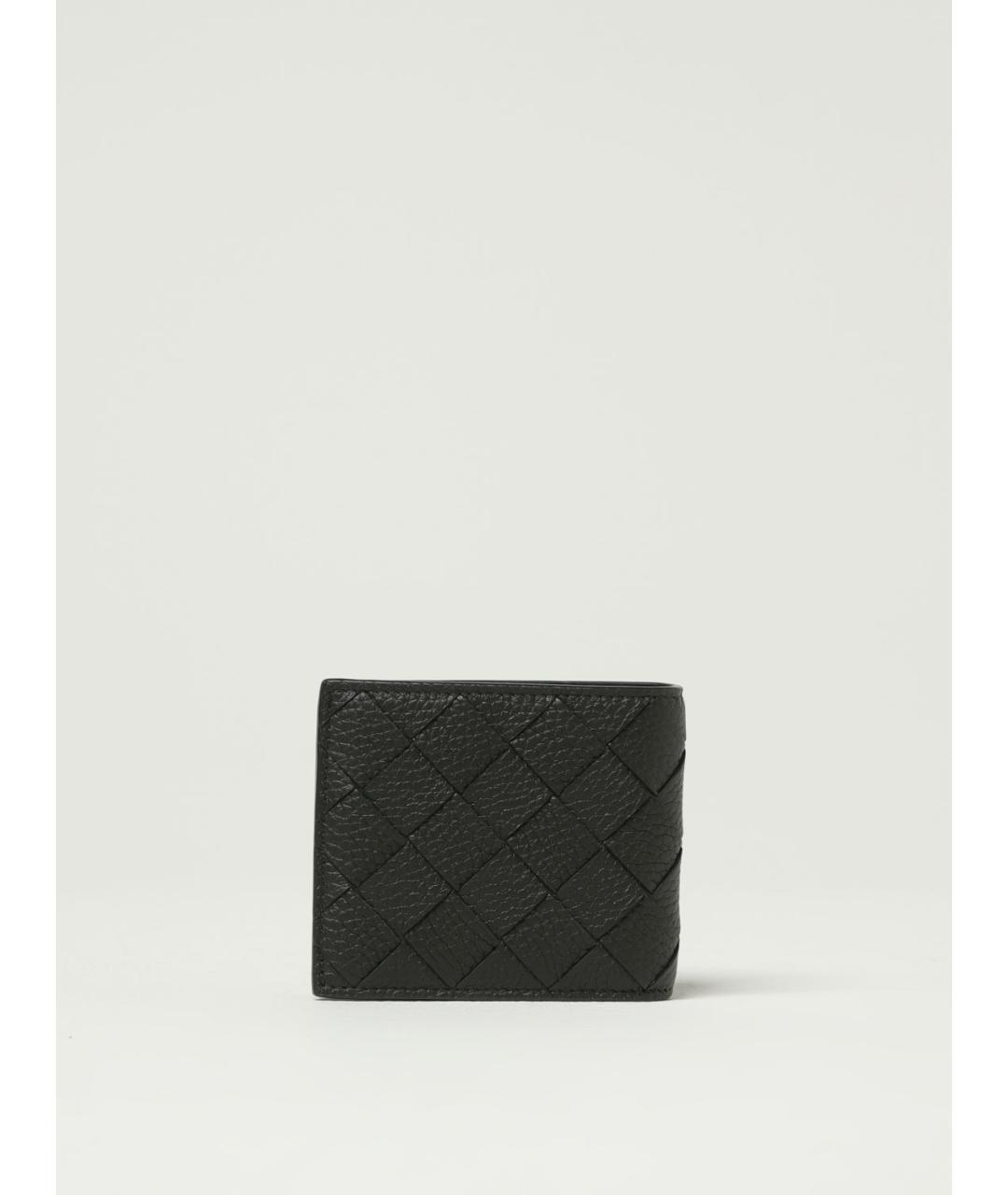 BOTTEGA VENETA Черный кожаный кошелек, фото 3