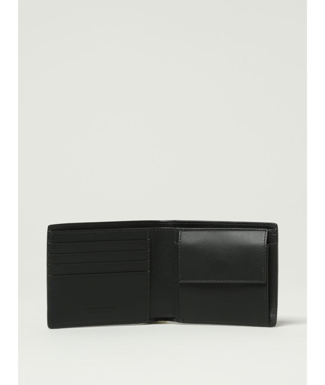 BOTTEGA VENETA Черный кожаный кошелек, фото 2