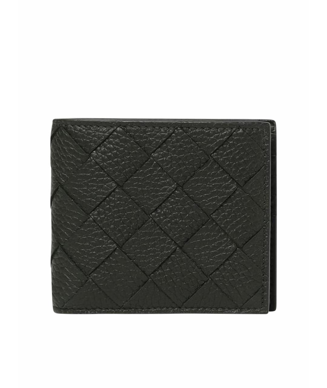 BOTTEGA VENETA Черный кожаный кошелек, фото 1