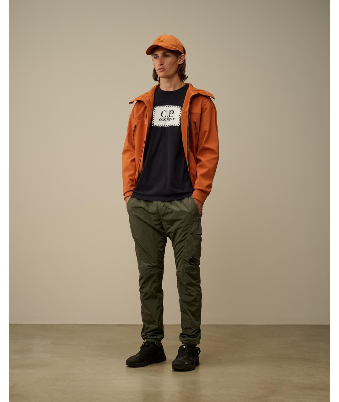 CP COMPANY Темно-синяя хлопковая футболка, фото 6