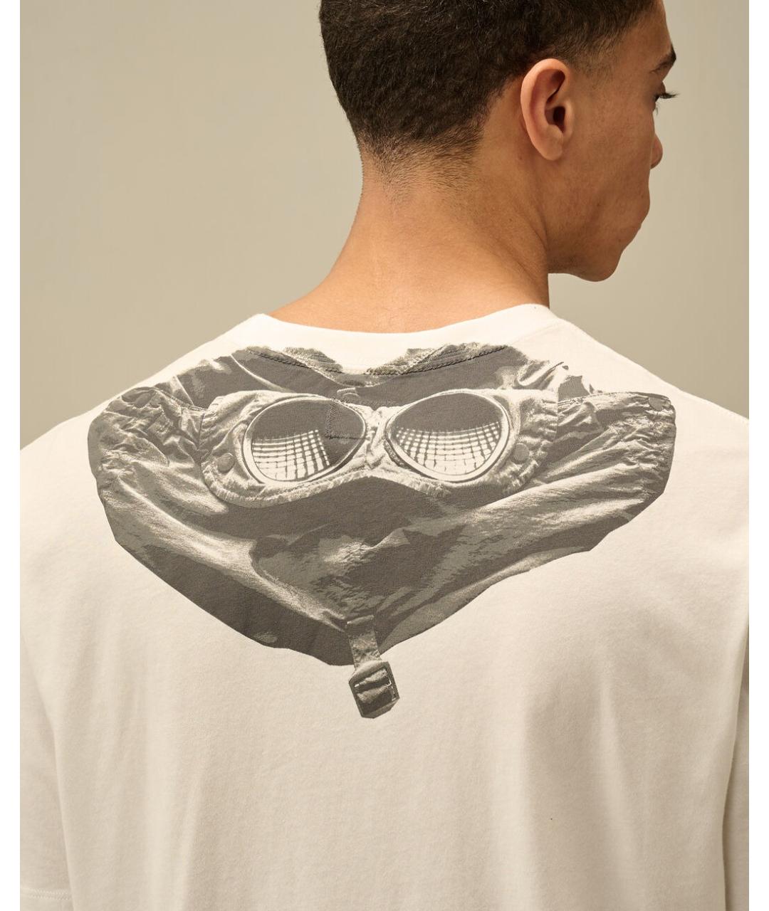 CP COMPANY Белая хлопковая футболка, фото 7