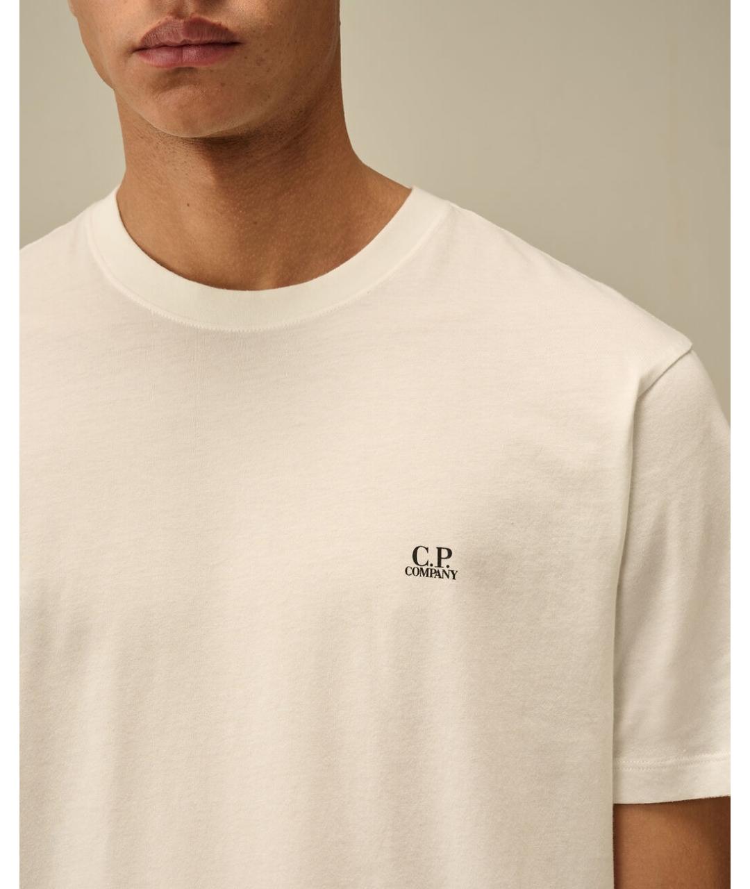 CP COMPANY Белая хлопковая футболка, фото 6