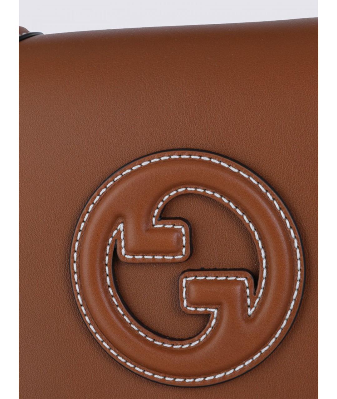 GUCCI Коричневая сумка с короткими ручками, фото 4