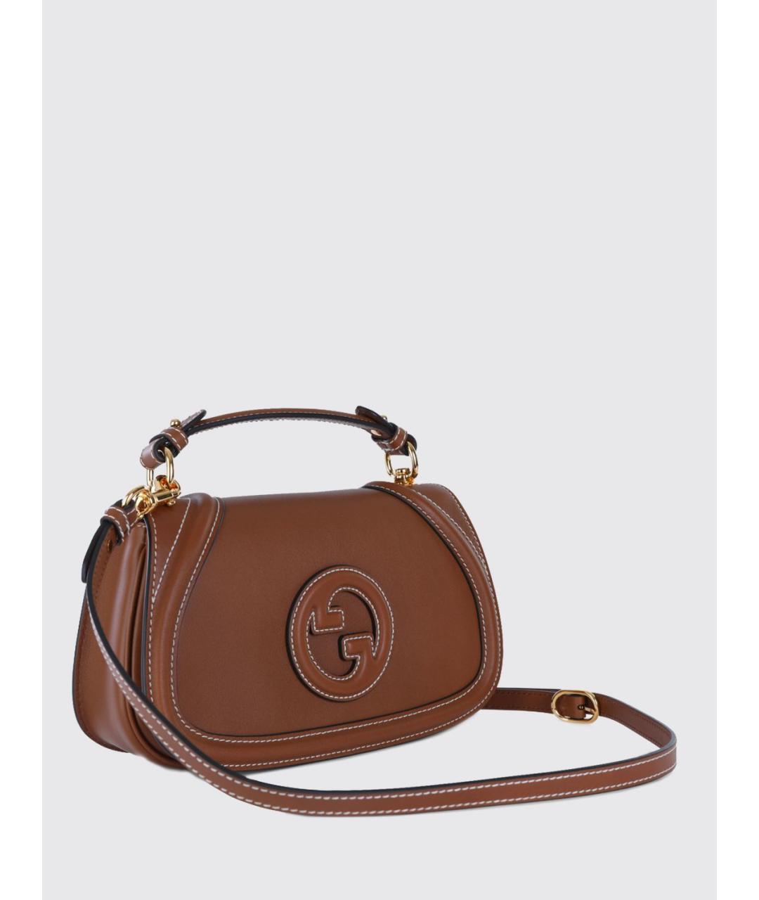 GUCCI Коричневая сумка с короткими ручками, фото 2