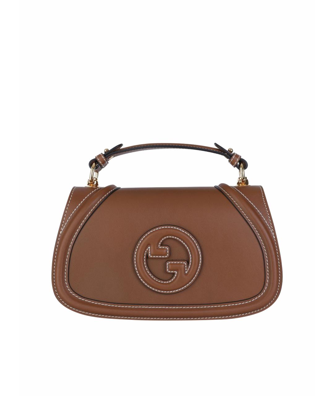 GUCCI Коричневая сумка с короткими ручками, фото 1