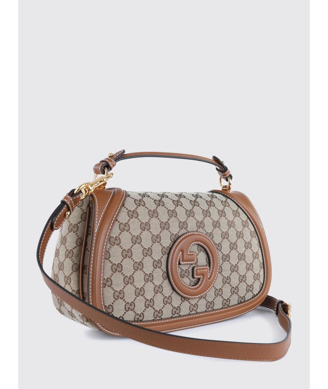 GUCCI Коричневая сумка с короткими ручками, фото 2
