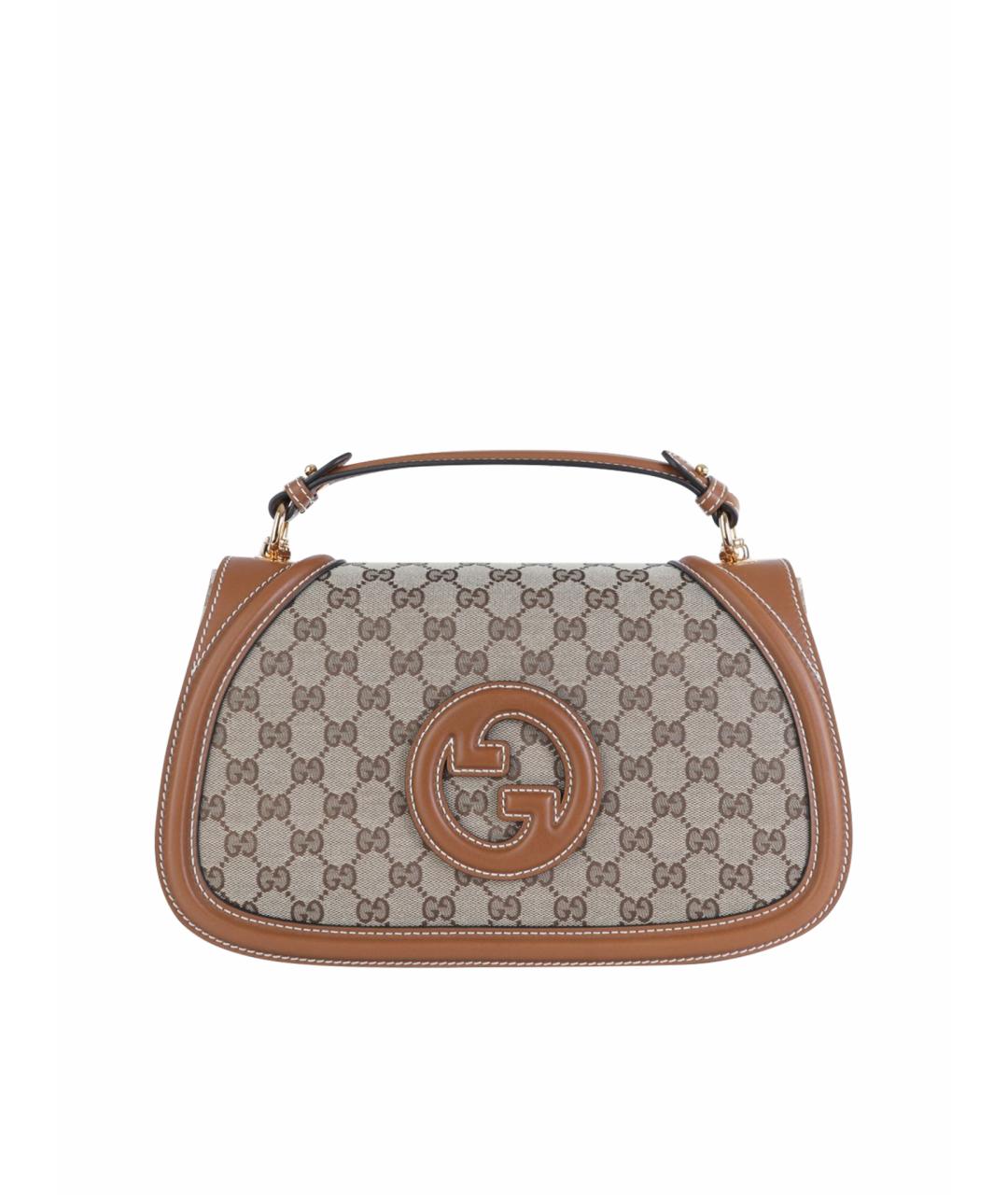 GUCCI Коричневая сумка с короткими ручками, фото 1