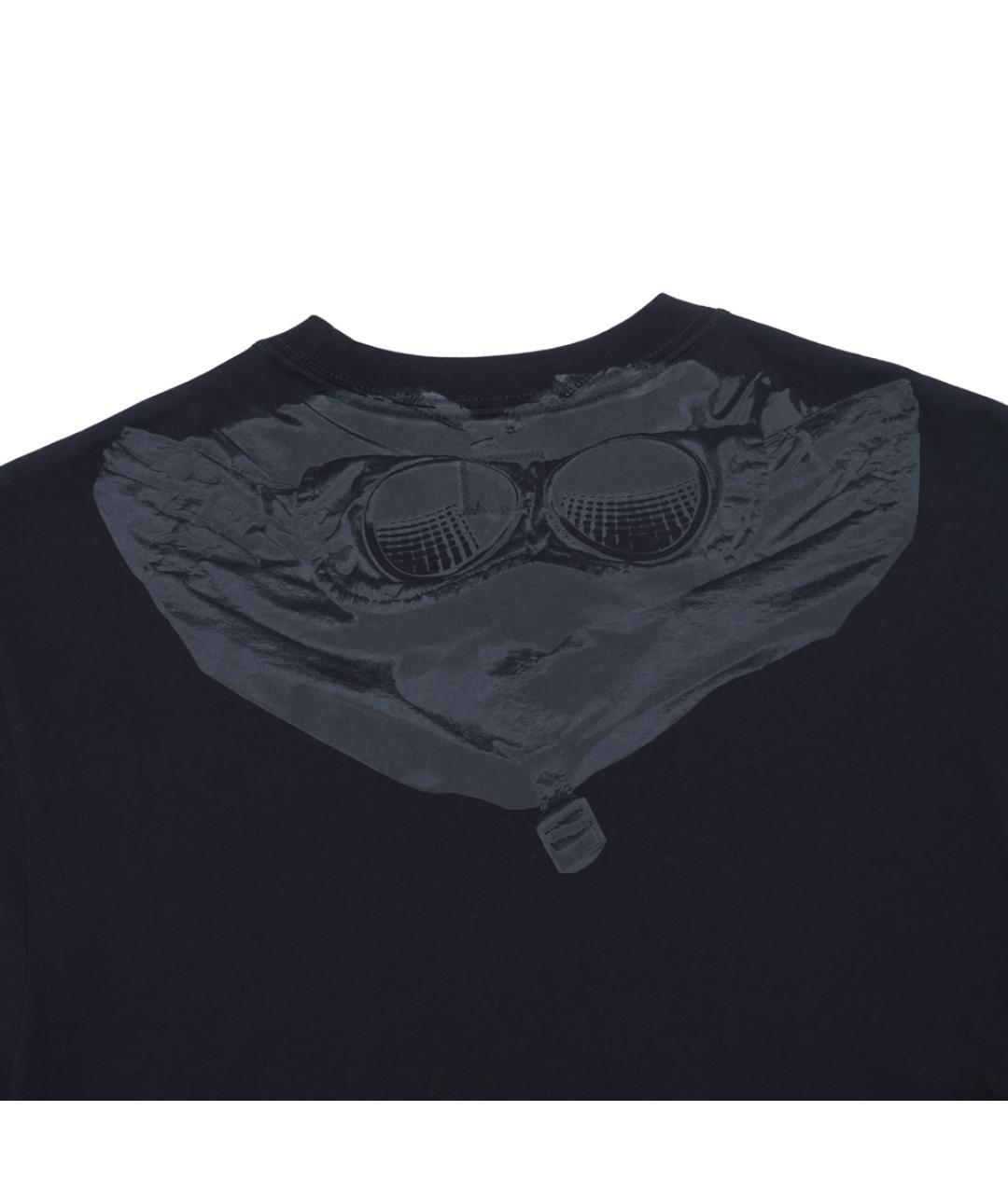 CP COMPANY Темно-синяя хлопковая футболка, фото 4