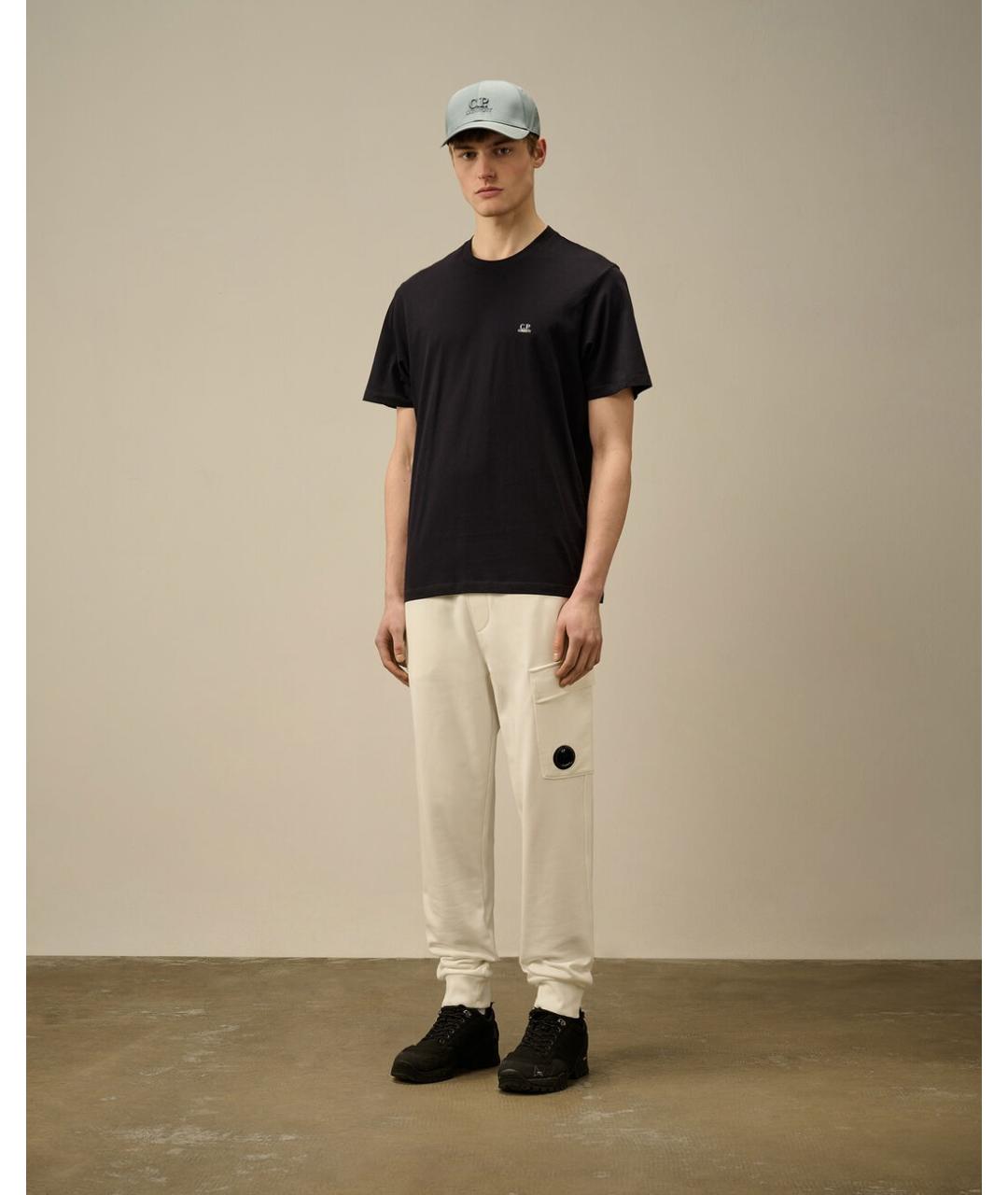 CP COMPANY Темно-синяя хлопковая футболка, фото 9