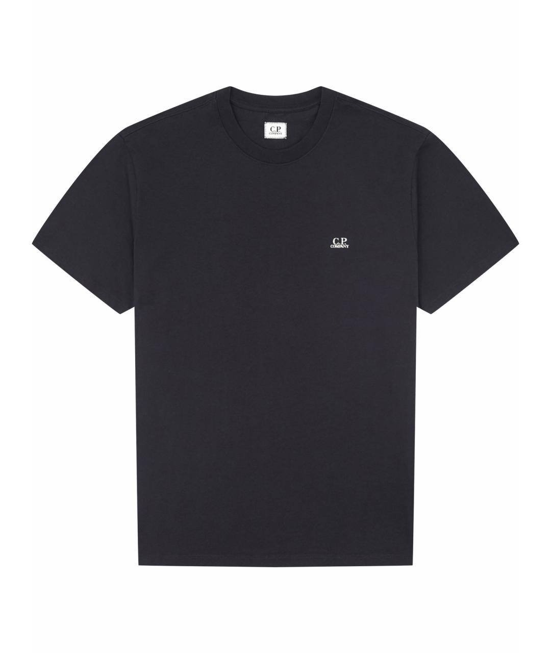 CP COMPANY Темно-синяя хлопковая футболка, фото 1