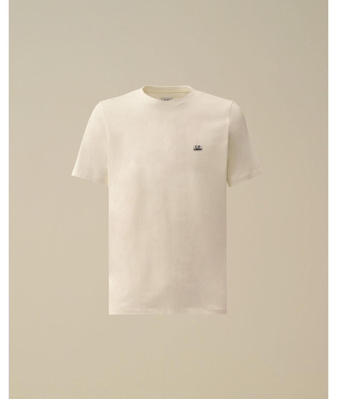 CP COMPANY Белая хлопковая футболка, фото 8