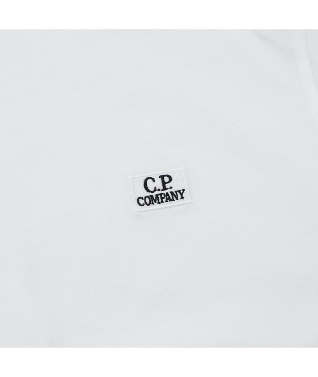 CP COMPANY Белая хлопковая футболка, фото 3