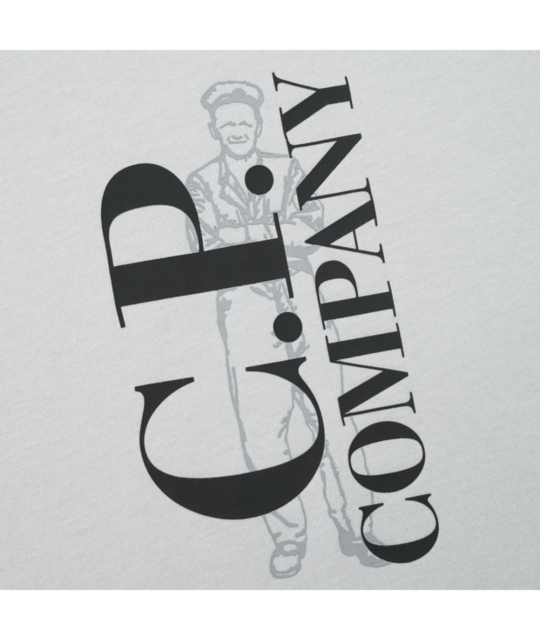 CP COMPANY Серая хлопковая футболка, фото 4
