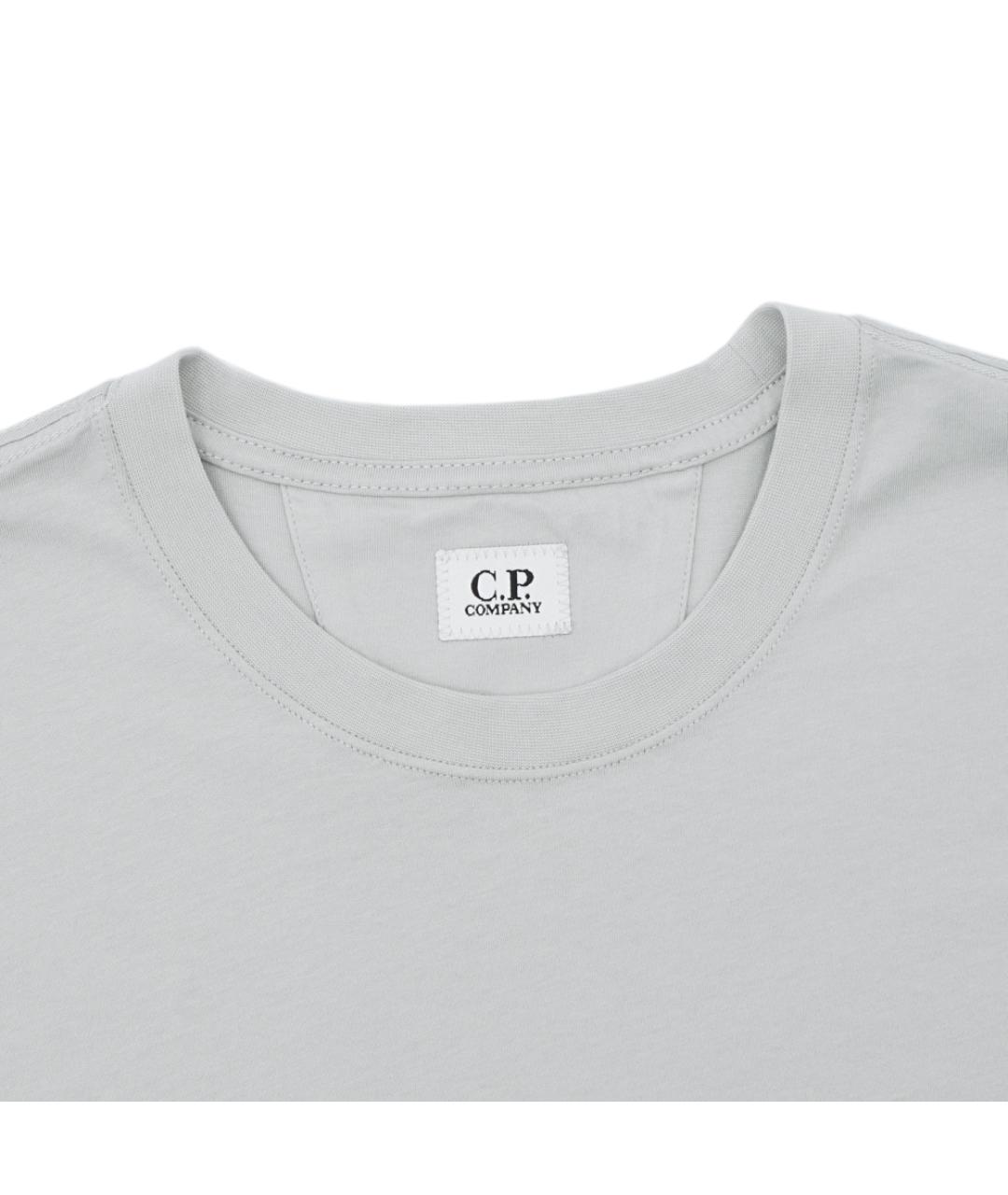 CP COMPANY Серая хлопковая футболка, фото 2