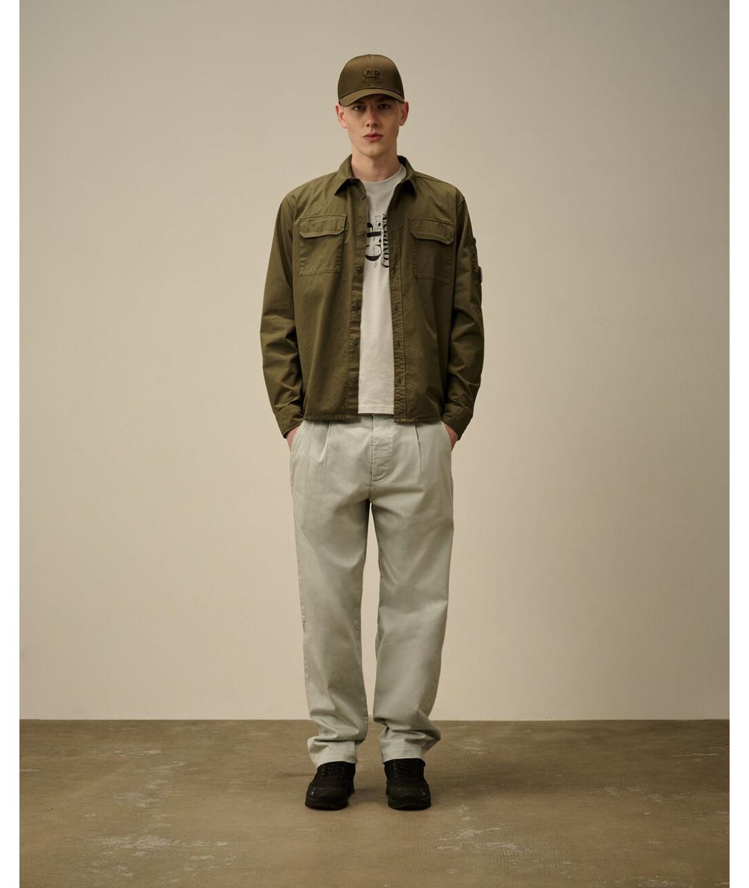CP COMPANY Серая хлопковая футболка, фото 8