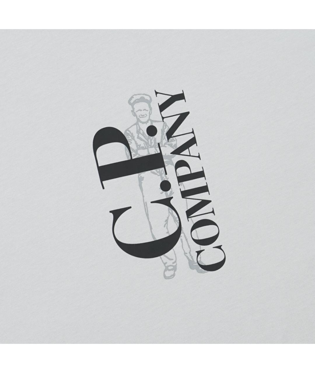 CP COMPANY Серая хлопковая футболка, фото 3