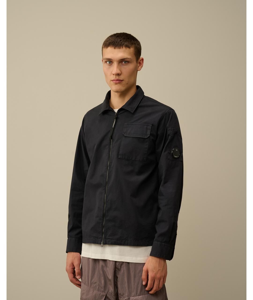 CP COMPANY Темно-синяя хлопковая куртка, фото 7