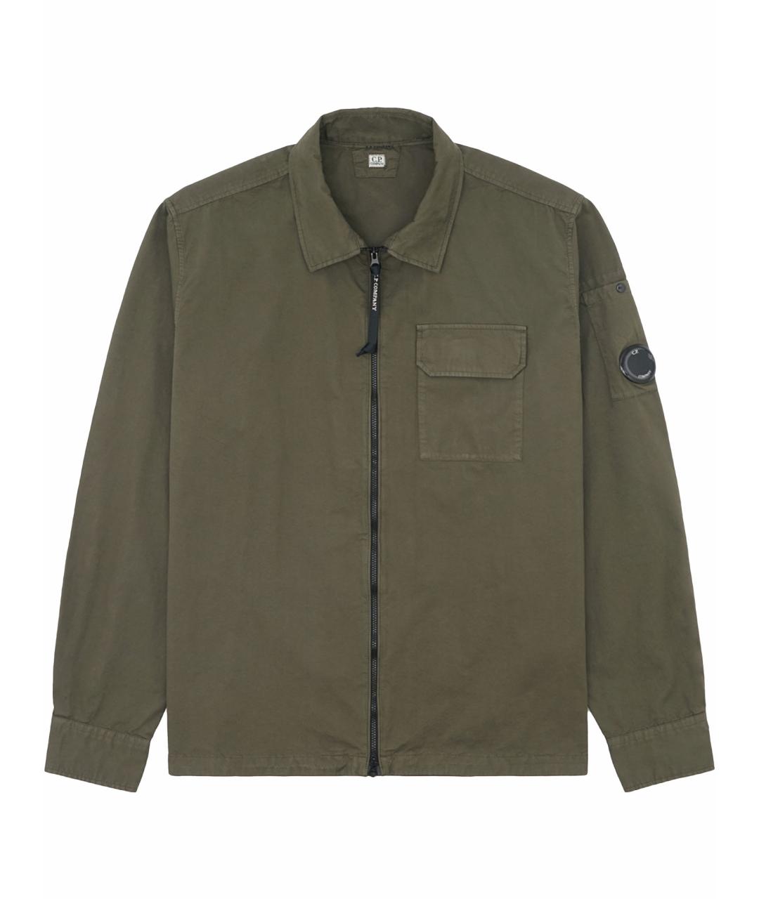 CP COMPANY Хаки хлопковая куртка, фото 1