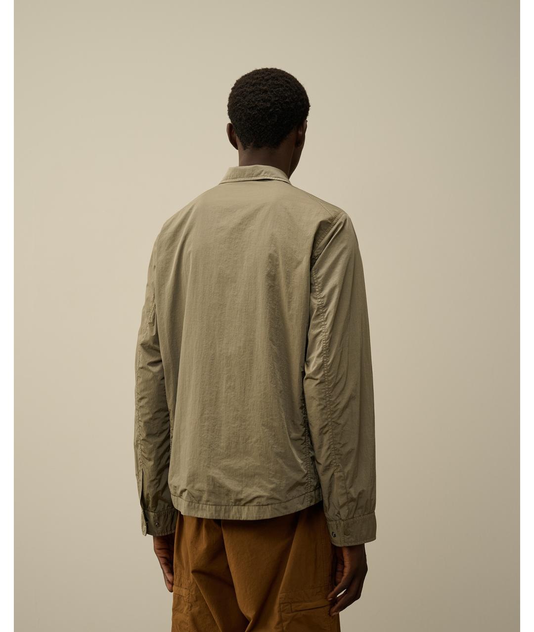 CP COMPANY Бежевая полиамидовая куртка, фото 9