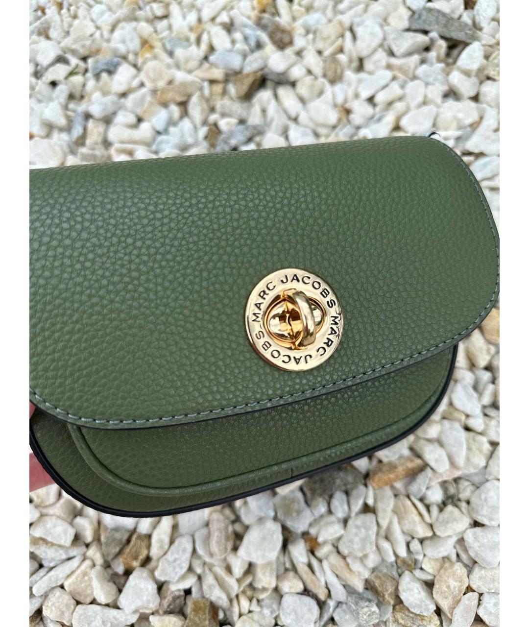 MARC JACOBS Хаки кожаная сумка через плечо, фото 2