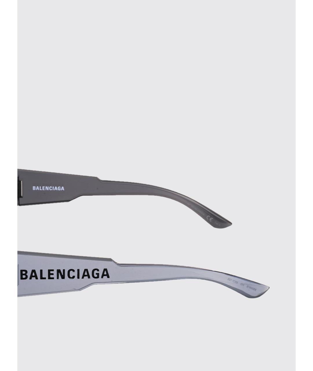 BALENCIAGA Серебряные солнцезащитные очки, фото 2