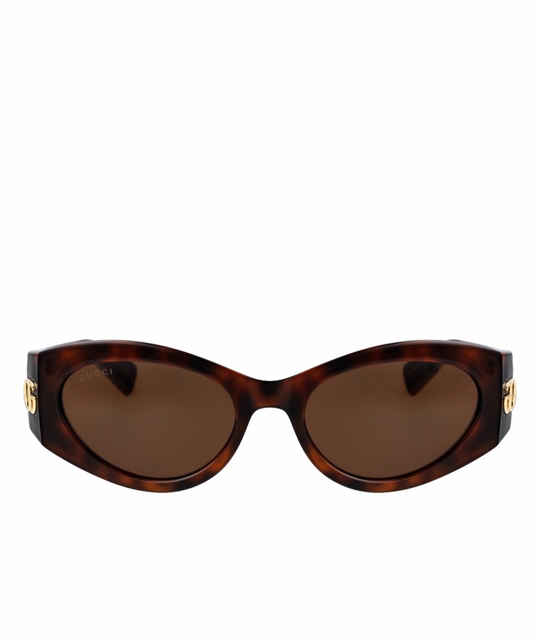 GUCCI Коричневые солнцезащитные очки, фото 1