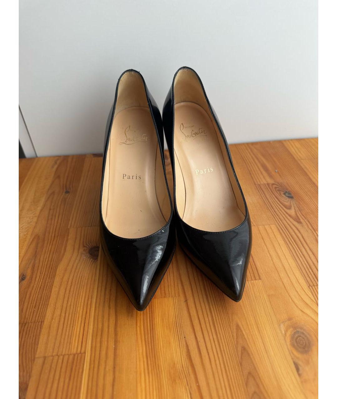 CHRISTIAN LOUBOUTIN Черные туфли из лакированной кожи, фото 3