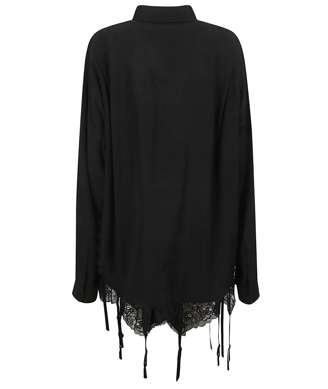 BALENCIAGA Черная вискозная рубашка, фото 3