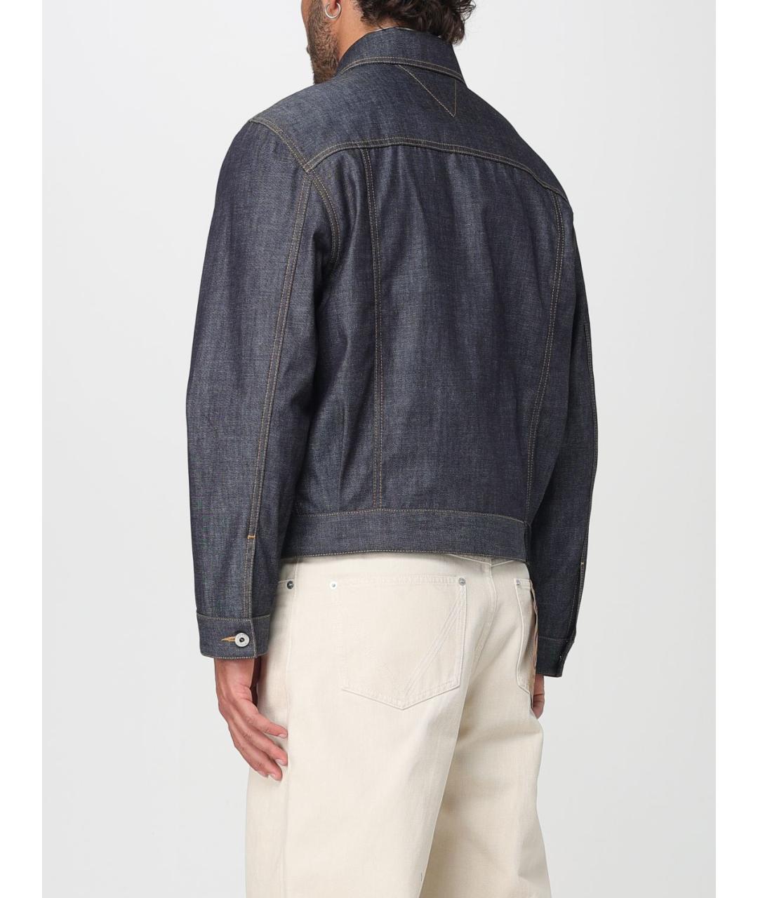 BOTTEGA VENETA Синяя хлопковая куртка, фото 4