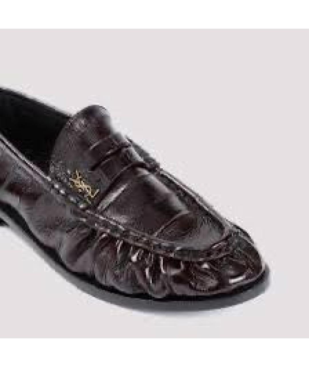 SAINT LAURENT Черные лоферы, фото 3
