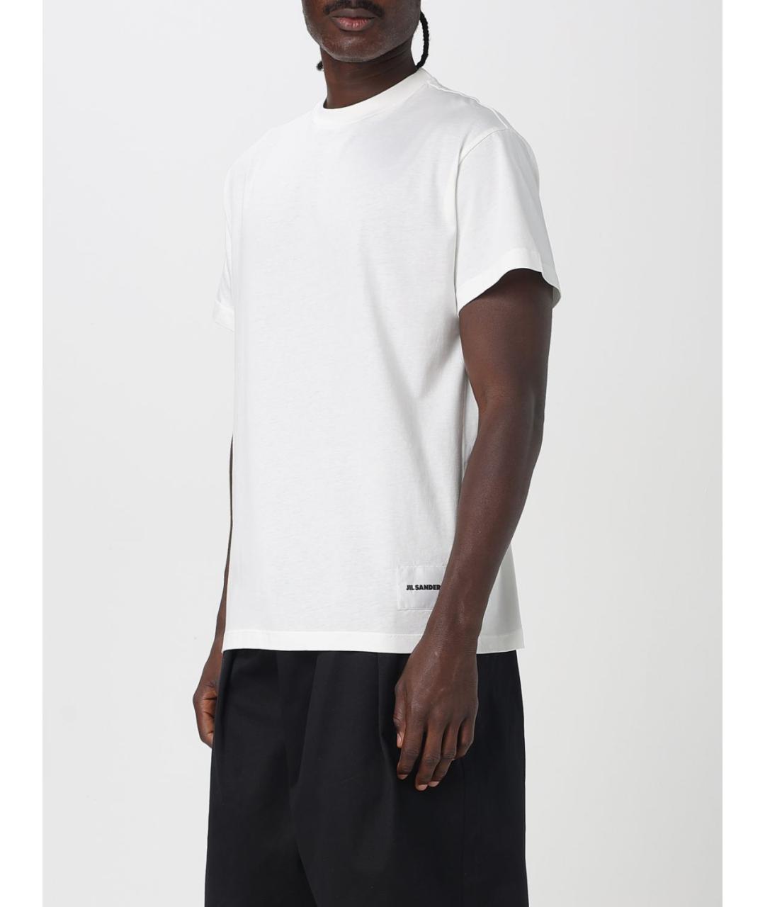 JIL SANDER Белая футболка, фото 5