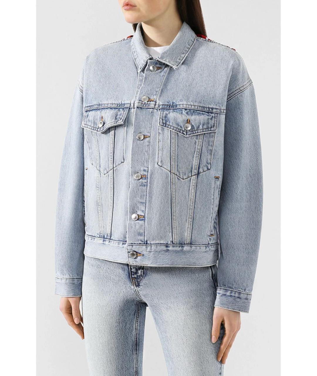ALEXANDER WANG Голубая хлопковая куртка, фото 4