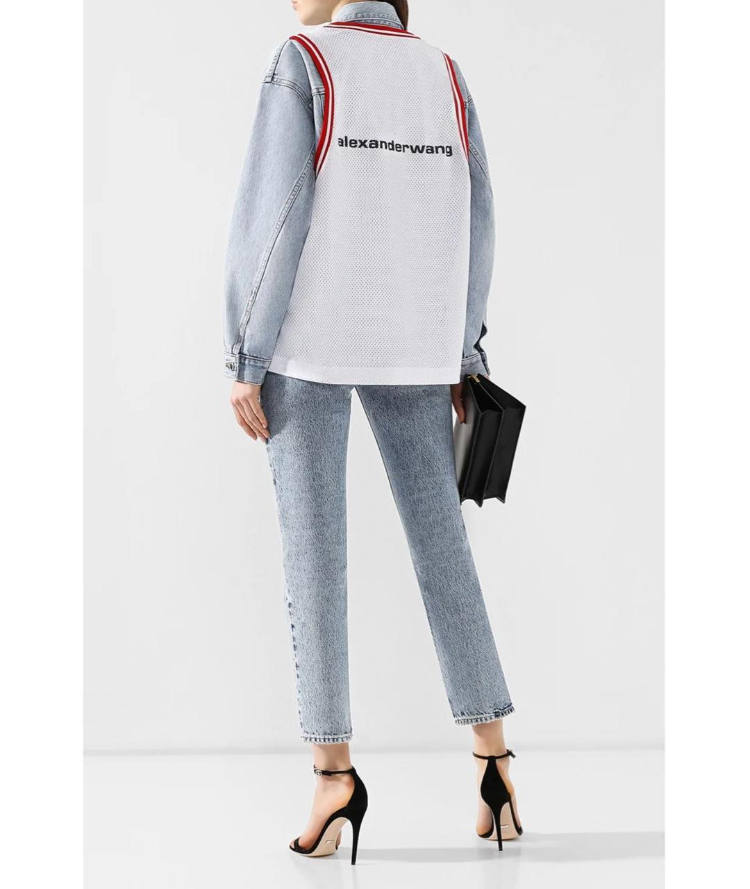 ALEXANDER WANG Голубая хлопковая куртка, фото 3