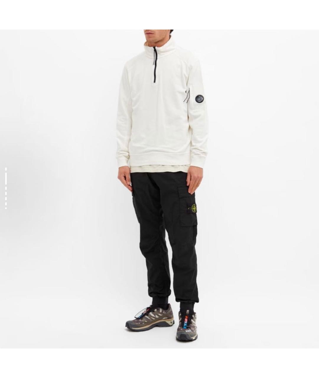 STONE ISLAND Черные хлопковые повседневные брюки, фото 5