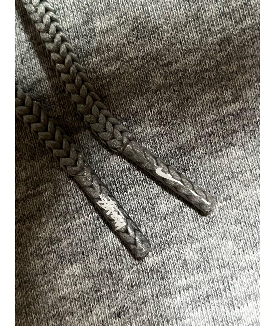 NIKE Серые хлопковые повседневные брюки, фото 7