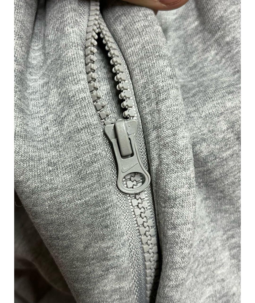 NIKE Серые хлопковые повседневные брюки, фото 5