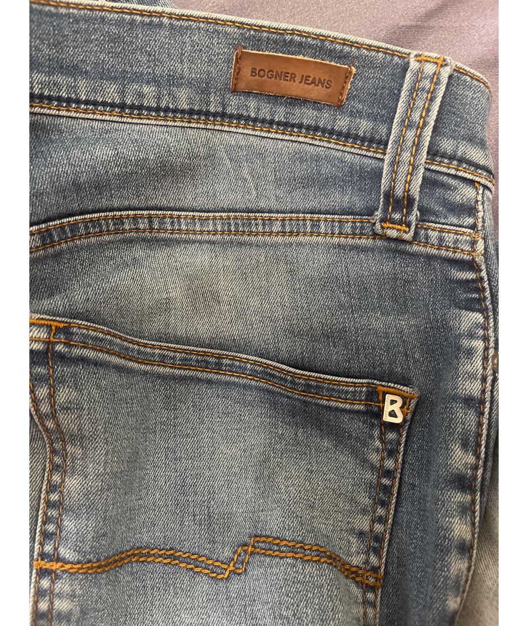 BOGNER Синие хлопковые джинсы скинни, фото 4