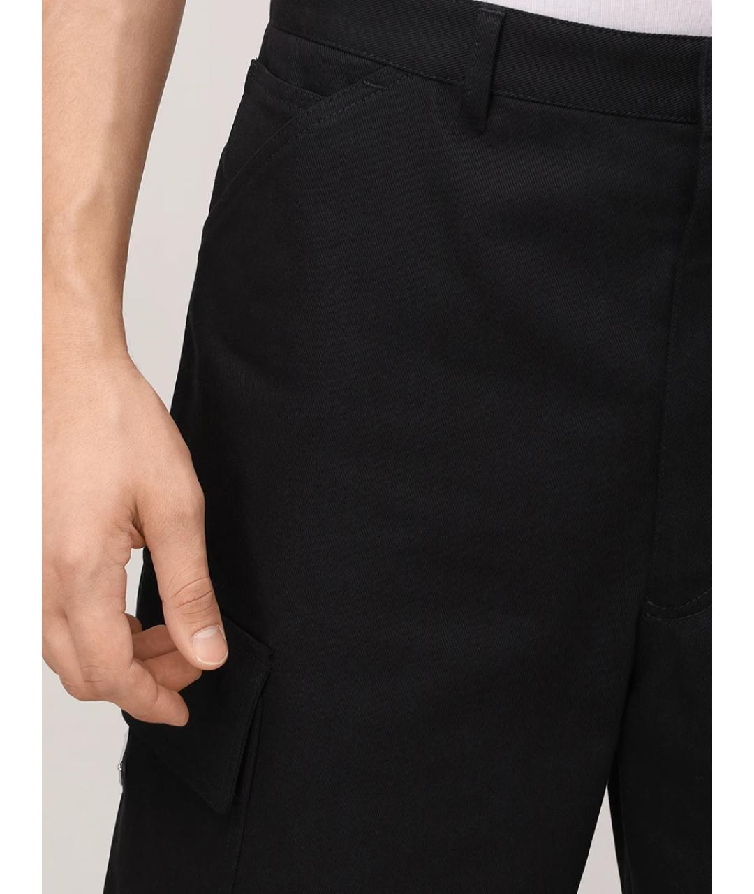 PRADA Черные хлопковые шорты, фото 4