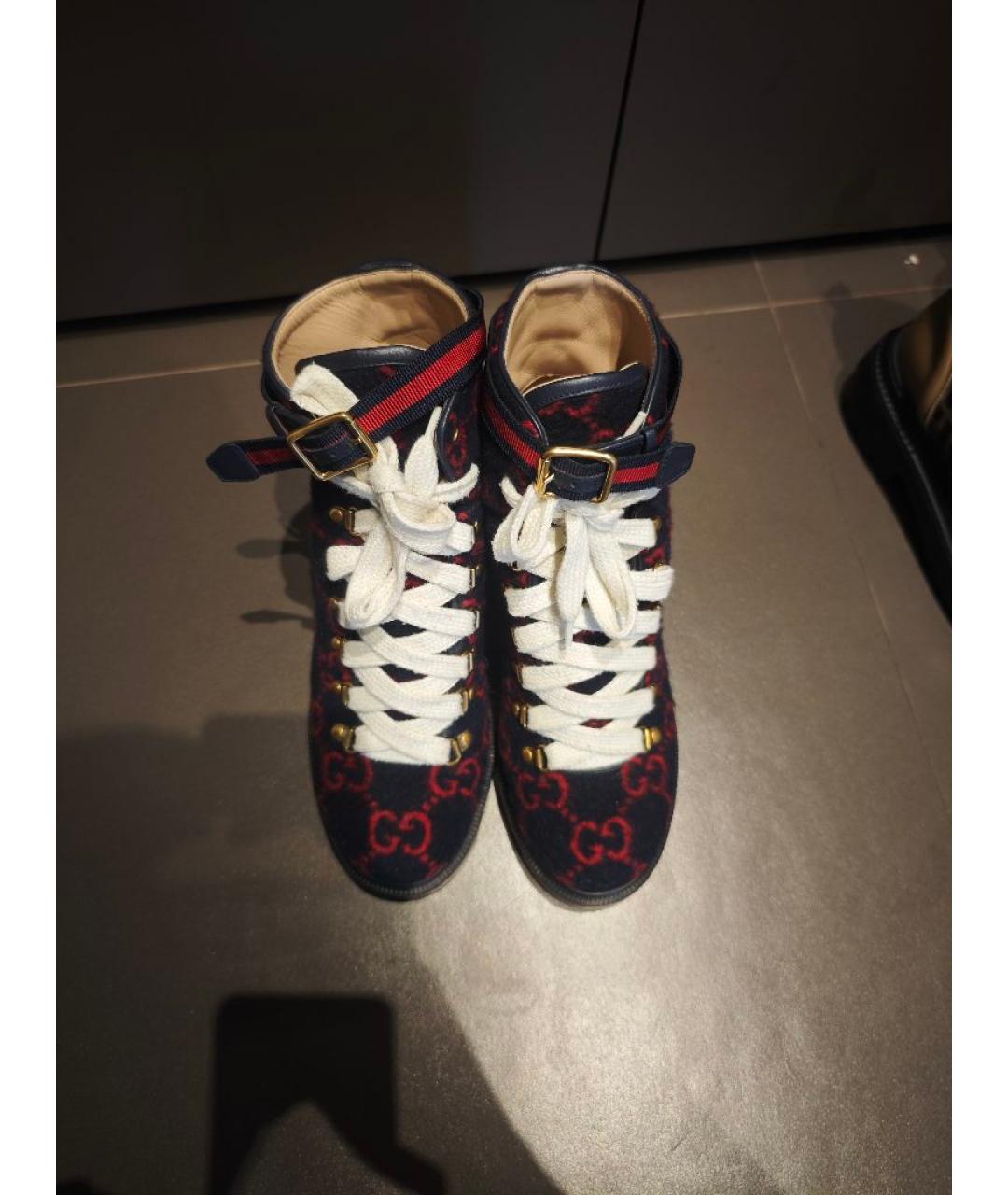 GUCCI Темно-синие ботинки, фото 2