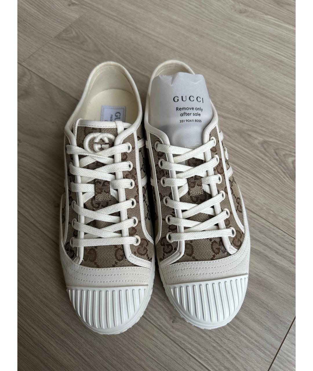GUCCI Текстильные кеды, фото 2