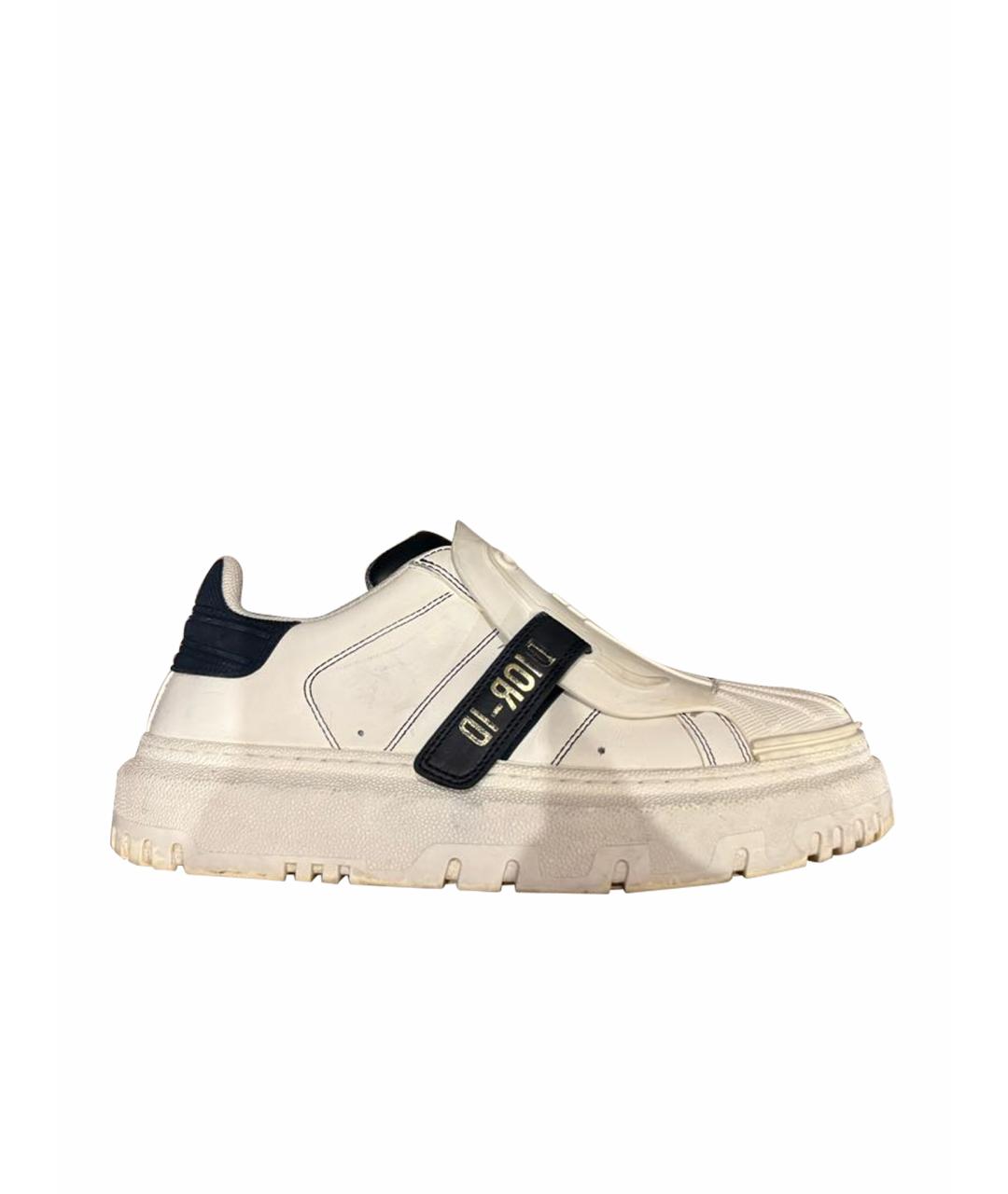 CHRISTIAN DIOR Белые кожаные кроссовки, фото 1