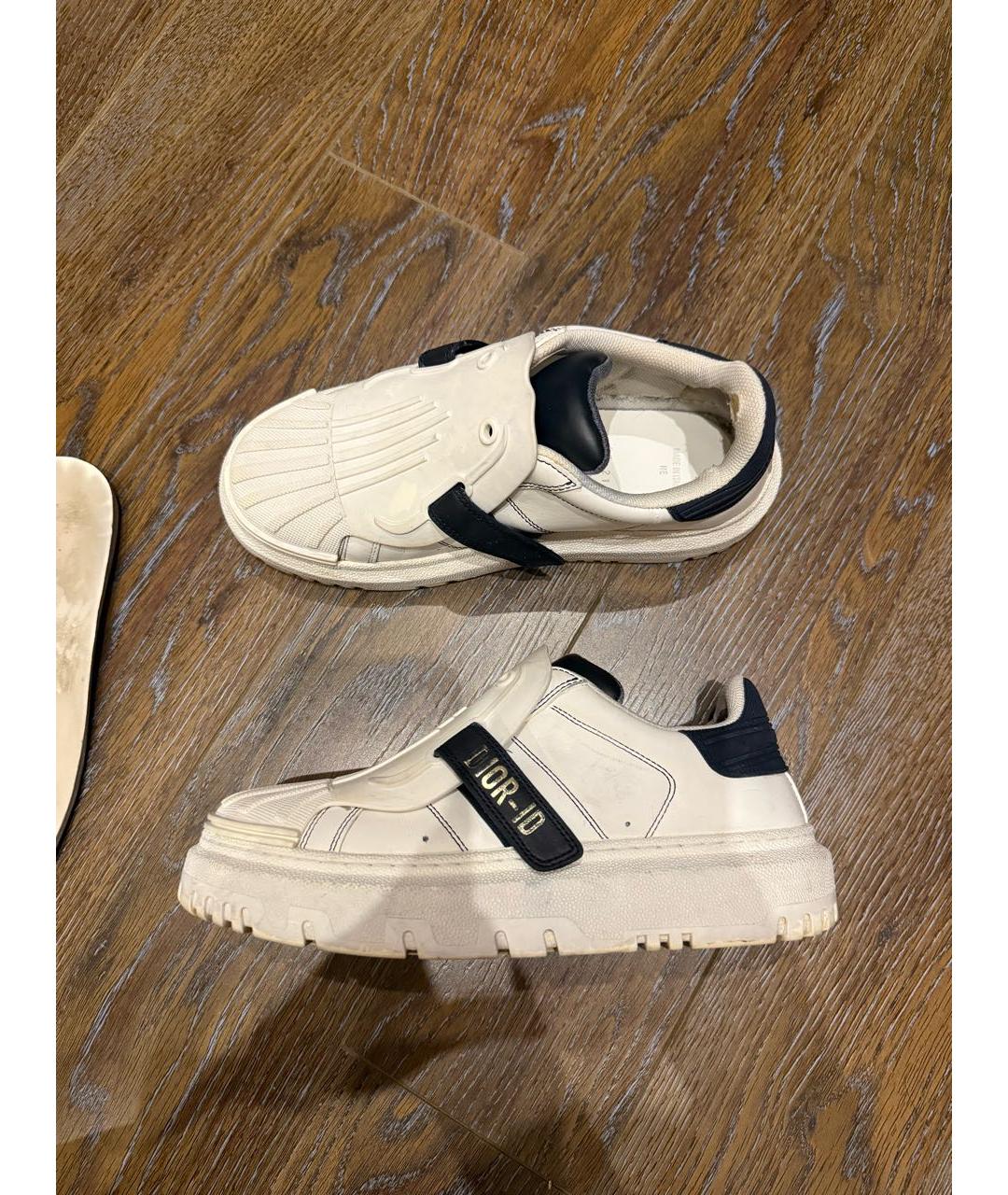 CHRISTIAN DIOR Белые кожаные кроссовки, фото 9