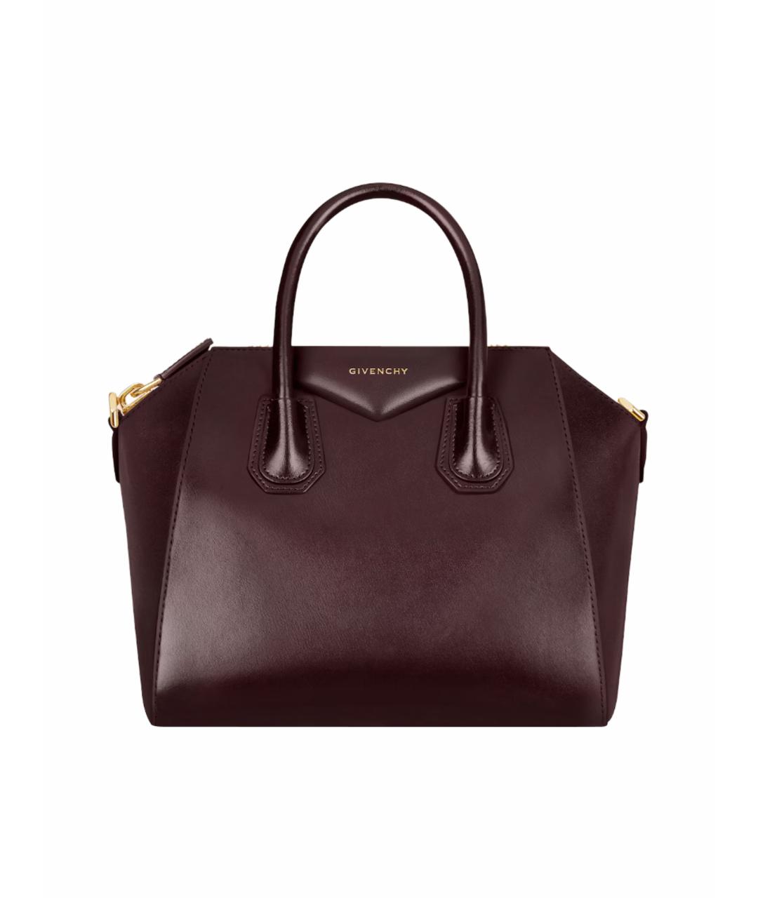 GIVENCHY Бордовая кожаная сумка тоут, фото 1