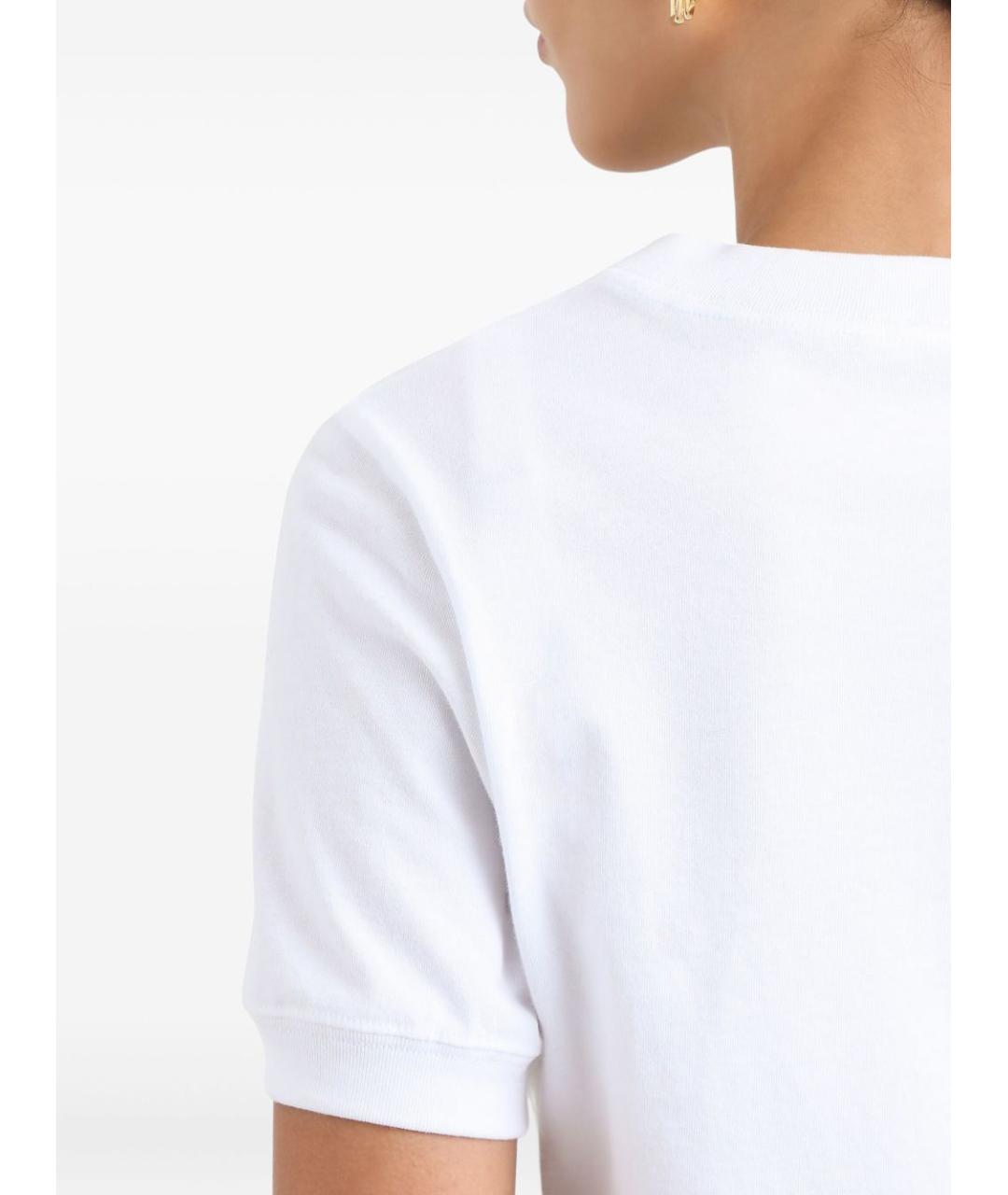 DOLCE&GABBANA Белая хлопковая футболка, фото 5